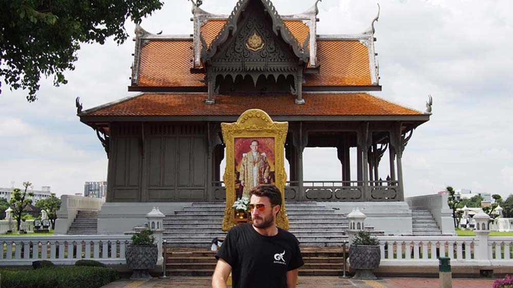 Author Joshua Humphreys in Bangkok just after the death of King Rama IX